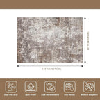 12x15 Area Rug Living Room Washable – Extra Large Modern Neutral Abstract Soft - Image 2