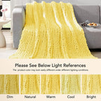 L'AGRATY Chunky Knit Throw Blanket - Image 6