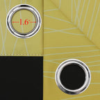 Yellow and Greyish White Ombre Blackout Curtains - Image 7