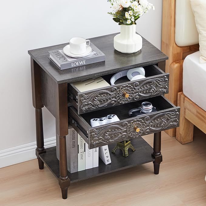 Nightstand, Farmhouse Bedside Table - Image 5