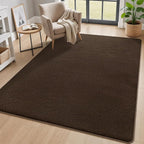 2x8 Runner Rug for Hallway, Long Runner Rugs Non Slip, Coffee | Soft Washable - Image 7