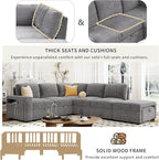 Merax L-Shaped Modular Sofa - Image 4