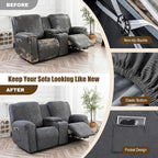 Gennia Waterproof Recliner Loveseat Cover - Image 5