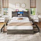 VIAGDO Wooden Bed Frame Full Size - Image 7