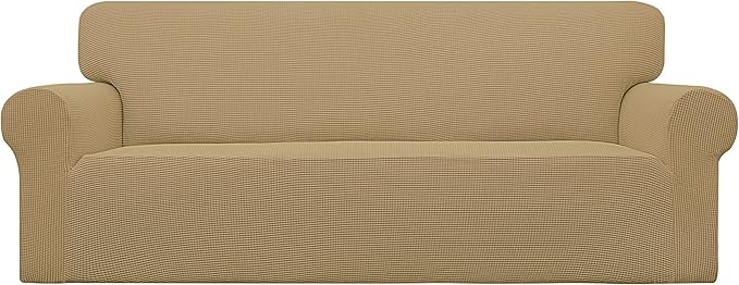 Easy-Going Stretch Oversized Sofa Couch Slipcover Washable Golden | 1-Piece by Easy-Going