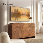 Curved 7-Drawer Dresser for Bedroom, 53.82" Wide Modern Chest of Drawers - Image 4