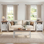 YESHOMY Farmhouse Nightstand - Image 2