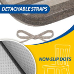 AAAAAcessories D-Shaped Chair Cushions, Machine-Washable Cover, Boldstripes - Image 5