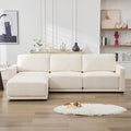 110.6" L Shaped Modular Sectional Sofa Modern Chenille Comfy Couch by CACFTII