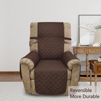 Reversible Chair Covers for Recliner Oversized, Chocolate | Recliner Oversized - Image 2