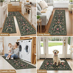 HEBE Boho Kitchen Rugs Set of 3, Non Slip Washable Kitchen Mats - Image 7