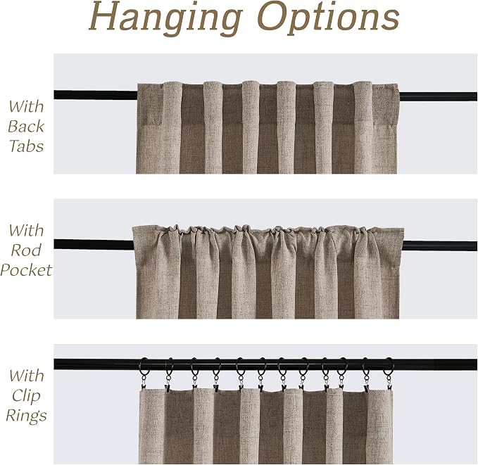 RYB HOME Sheer Curtains 108 inches, Extra Long Floor to Ceiling Curtains | - Image 5