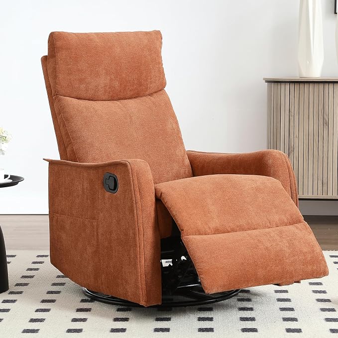 Trustyue Swivel Rocker Recliner Chair, 360° Swivel Recliner - Image 2