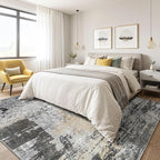 LOONGRUG 10x14 Area Rugs Washable Large Neutral Modern Living Room Rug | - Image 4