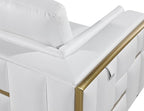 Blackjack Furniture Catania Modern Top Grain Italian Leather Sofa Set - Image 9