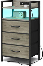 Lazzanto Night Stand with Charger Station by Lazzanto