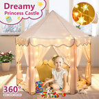 Monobeach Princess Tent Girls Large Playhouse Kids Castle Play Tent - Image 3