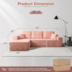 ovios 104" Cloud Boneless Couch - Image 2