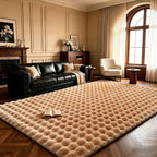Coffee Rabbit Plush Rug 8'x10', Fluffy Shaggy Area Rug by CHOVY