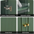 63'' Fluted Sideboard Buffet Cabinet - Image 4