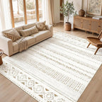 cotiled Boho 7x9 Area Rug for Living Room: Large Moroccan Washable Rug | Solve by COTILED