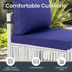 Pamapic 7-Piece Outdoor Sectional Set, Large Wicker Patio Furniture Set - Image 6