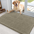 OLANLY Dog Door Mat for Muddy Paws 36x24, Super Absorbent Chenille Mud Mat | by OLANLY