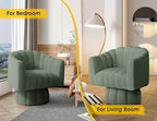Dewhut Swivel Accent Chair, 360° Swivel Barrel Chair - Image 4