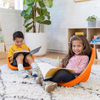 ECR4Kids Plastic Leaf Scoop Floor Rocker Seat, Classroom Furniture - Image 9