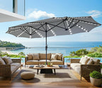 SUPERJARE 13ft Outdoor Patio Umbrella - Image 6