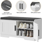 Homleke 2-Tier Storage Bench, Shoe Bench - Image 7