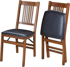MECO Stakmore True Mission Wooden Folding Chairs by Stakmore