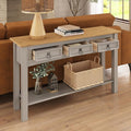 Furniture Dash Solid Wood Hall Table Console 47.9" W, 12.6" D, 28.8" H by FurnitureDash