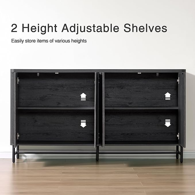 Fatmok 65" Large Sideboard Buffet Cabinet - Image 4