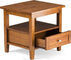 SIMPLIHOME Warm Shaker Solid Wood Transitional-Style 36-inch Wide Coffee Table - Image 6