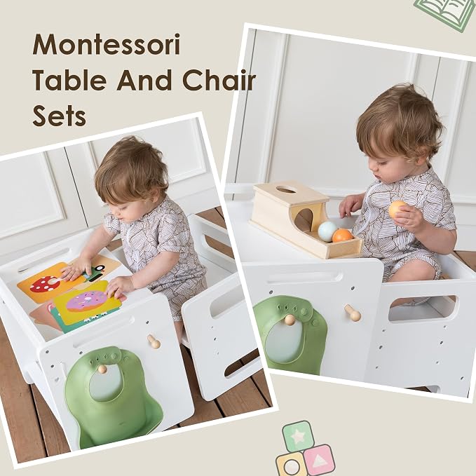 bpmfkid Montessori Weaning Table and Chair Set - Image 6