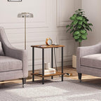 HOOBRO Side Table with Charging Station, Small End Table with USB Port and - Image 6