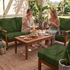 8Pcs Patio Cushion Covers Stretch Outdoor Furniture Protector Slipcovers | - Image 2