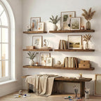 12 inch Deep Floating Shelves for Wall, 36 inch Wide Engineered Wood Wall - Image 7