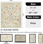 DUKINO 4x5 Area Rug, Washable Animal Rug - Image 2
