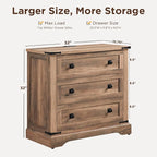 T4TREAM 32" Farmhouse Nightstand - Image 3