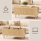 Lift Top Coffee Table with Storage - Image 5