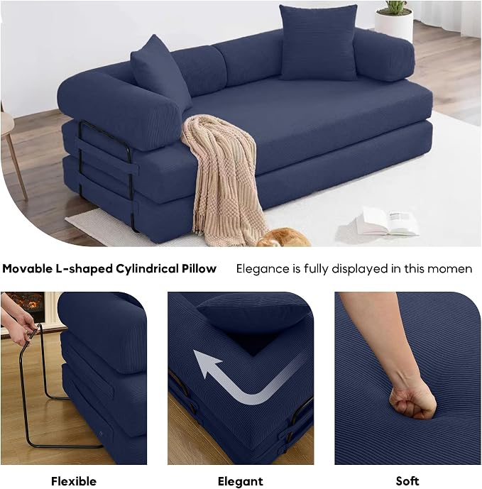 ZEIINPA Convertible Sleeper Sofa Bed - Image 5