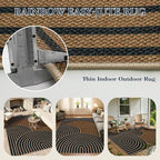 Lahome Enfys Modern Rainbow Easy Jute Carpet, Washable Rugs 5x7 - Image 5