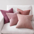 MIULEE Pink Spring Throw Pillow Covers 20x20 Inch Set of 4 Boho Farmhouse - Image 6