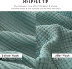 EMME Muslin Blankets for Adults Teal Small Blanket 40" x 50" | Throw Blanket - Image 5