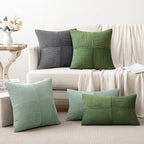 MIULEE Greyish Green Decorative Throw Pillow Covers - Image 5