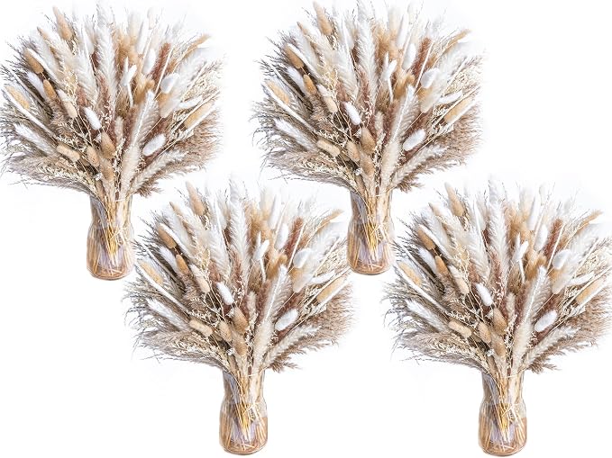 440PCS Natural Pampas Grass Mix Bouquet | Dried Pampas Bouquet by Naturalpampa