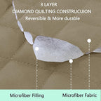 Reversible Recliner Chair Covers, Camel/Beige | Chair Covers - Image 3