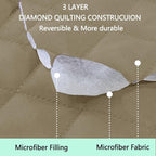 Reversible Oversized Sofa Covers, XL Sofa, Camel/Beige | Couch Cover Furniture - Image 3